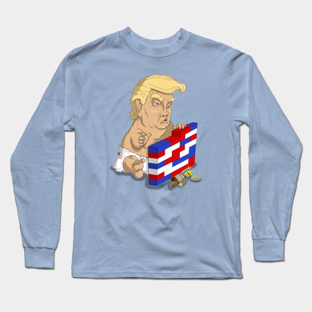 trump Long Sleeve T-Shirt by bobgoodallart